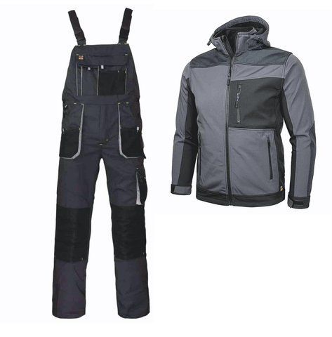 Костюм робочий Foreco з напівкомбінезону та куртки Softshell 3146655874 фото