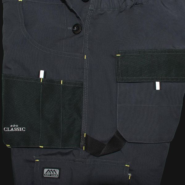 Напівкомбінезон робочий Classic Grey Artmaster, роба, чоловічий, комбінезон робочий, польська спецовка 3146656118 фото